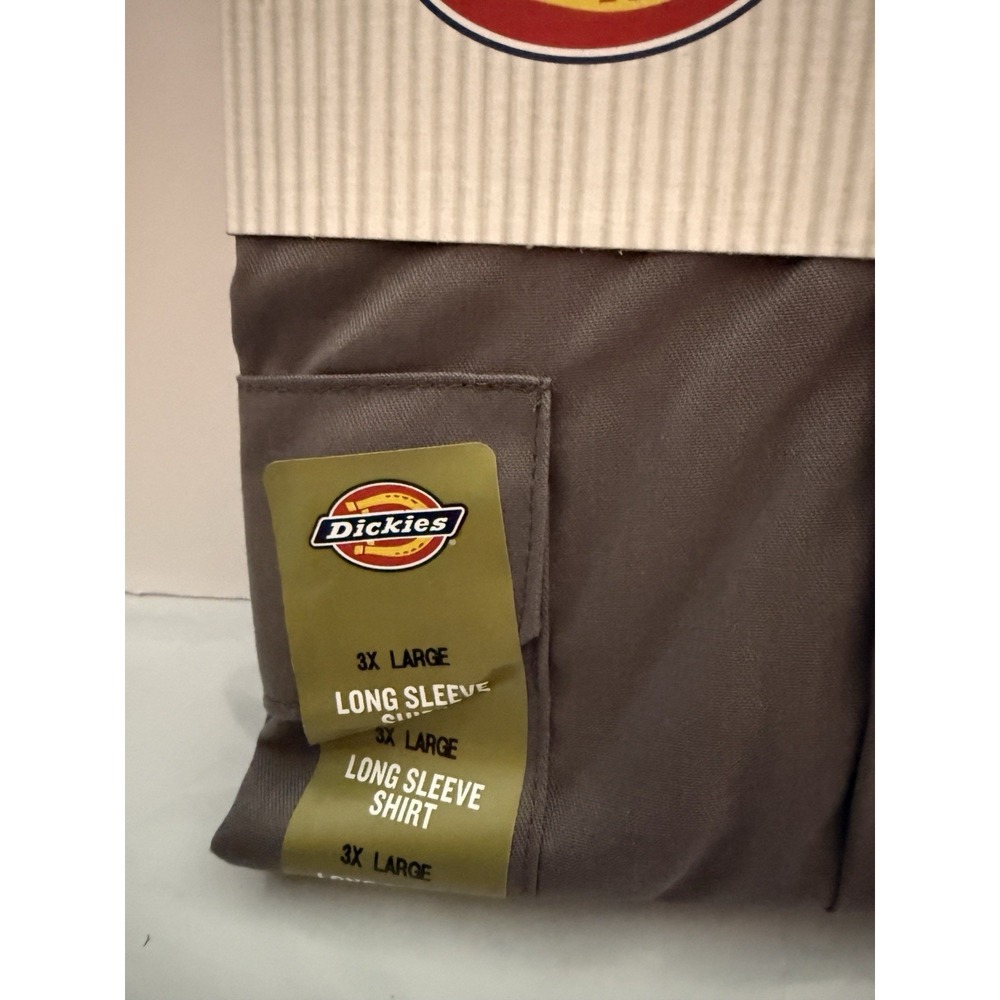 Dickies Flex Long Sleeve Work Shirt 3XL Gray Men's Construction Mechanic - Picture 6 of 6